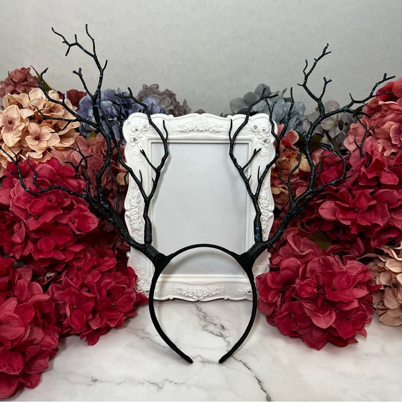 Whimsical Long Deer Antlers Tree Branches Hair Headband - Picture 9 of 16